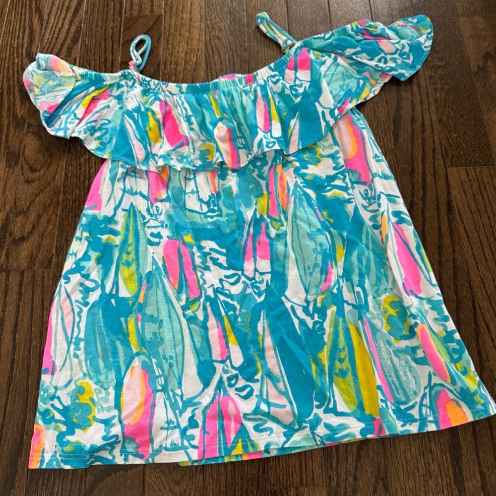 Colorful Off-Shoulder Dress - Picture 1 of 2
